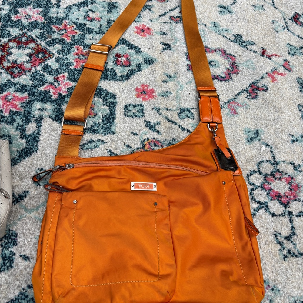 Tumi Burnt Orange Crossbody Bag
